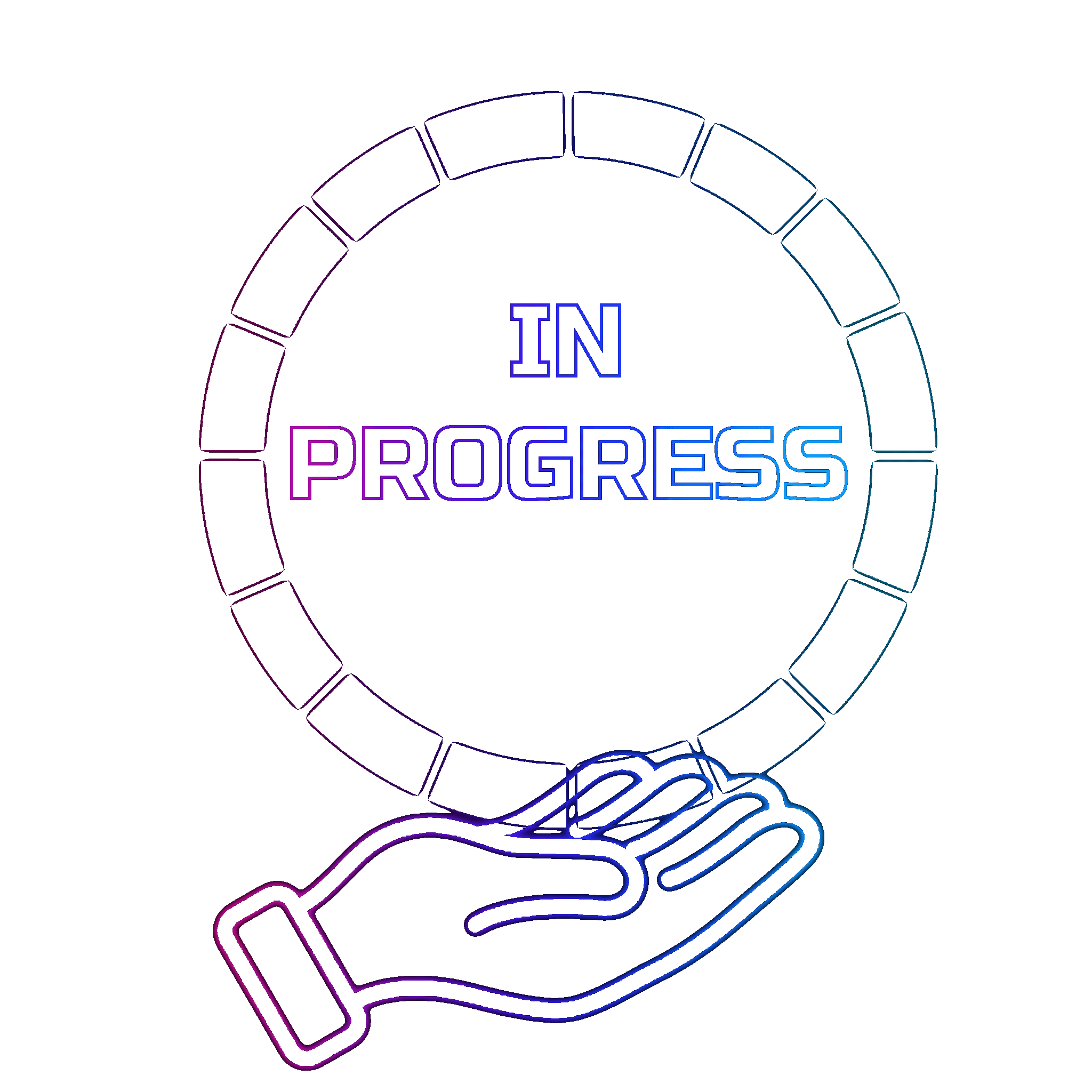 Chargement en cours, visuel circulaire coloré