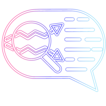Illustration d’une bulle de dialogue avec des éléments graphiques
